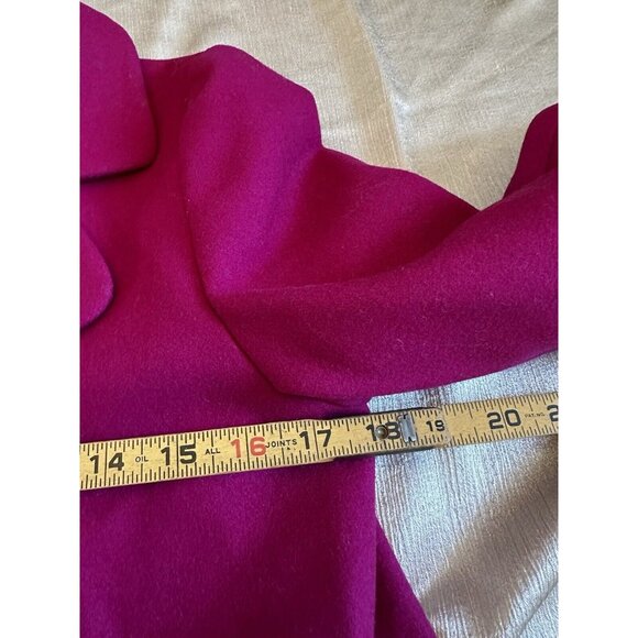 BANANA REPUBLIC‎ Womens Small Pink Double Breasted WOOL Blend Pea Coat Jacket - Picture 7 of 11